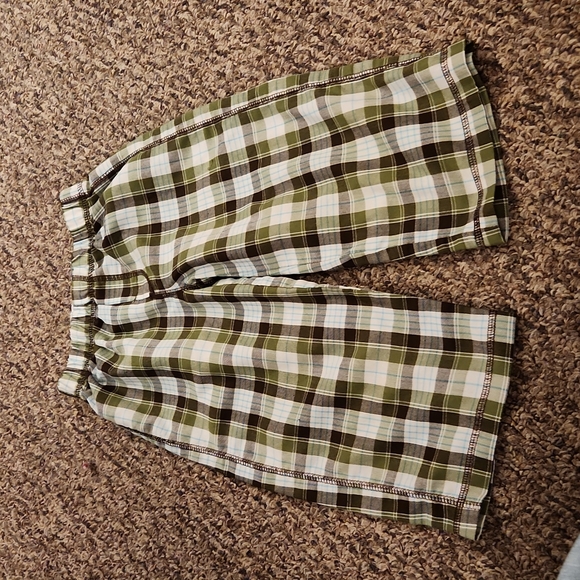 Carter's Boy's Short-Sleeved Pajama Set Size 2T Brown/Green - Picture 4 of 4